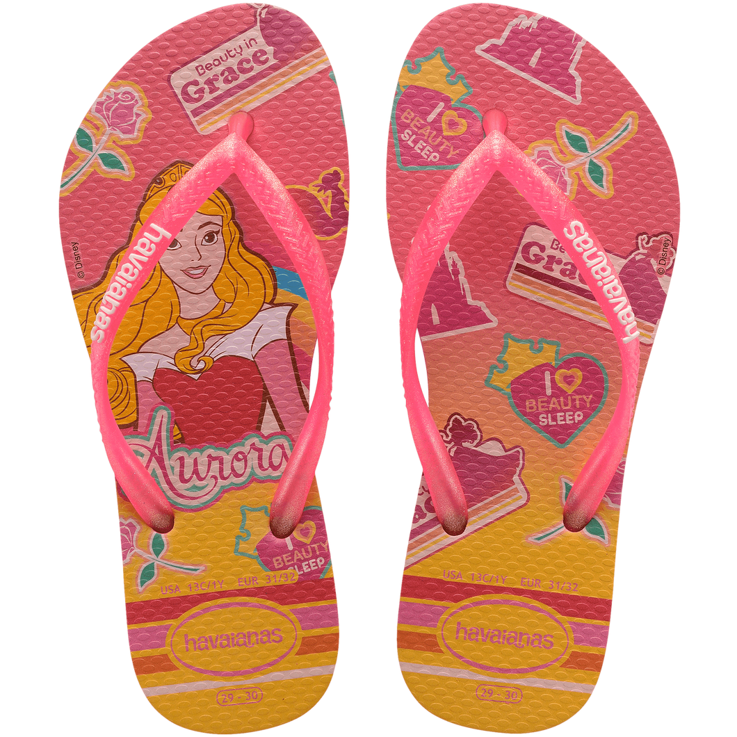 Havaianas Kids Slim Princess Rosa Flux