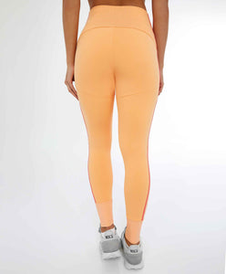 Leggings Blackout II C/ Recorte Verticale Laranja Gym