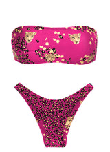 Load image into Gallery viewer, Set Roar-Pink Bandeau-Reto High-Leg
